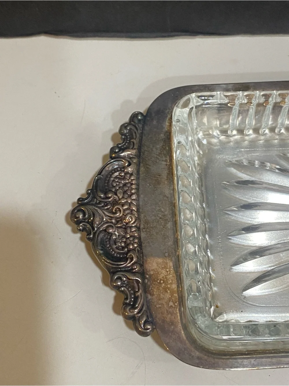 Vintage Wallace Baroque Silverplate Rectangular Tray No 12 No Lid